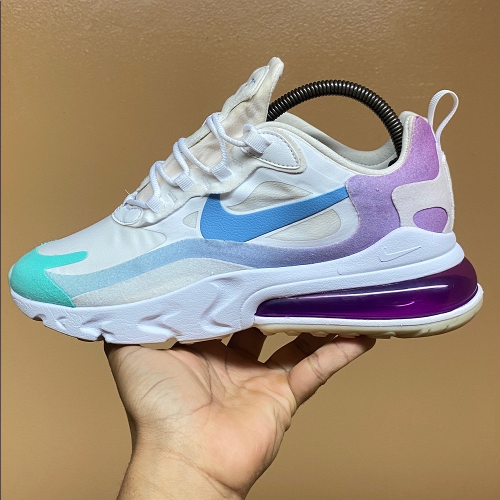 Nike Air Max 270 React Women’s Running Sneakers Gradient Shift SZ 9.5 AT6174-102 - Picture 6 of 17